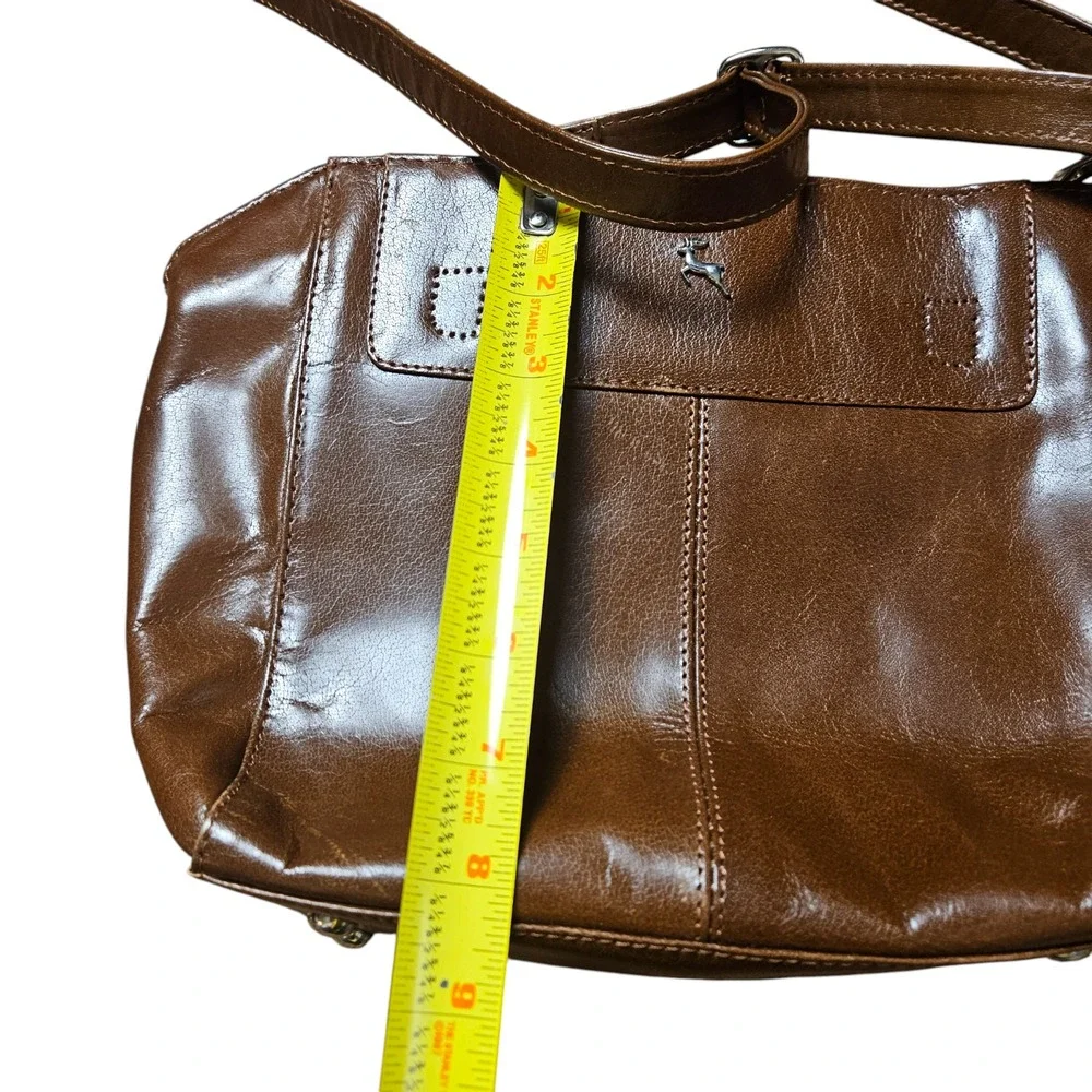 Ashwood Gina Bridge Cognac Brown Leather Crossbody Bag‎ Tanned Structured